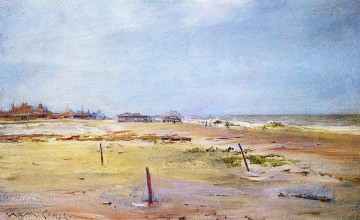Plain Scenes Painting - Shore Scene impressionism William Merritt Chase